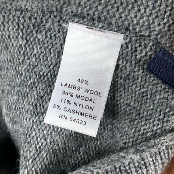 Banana republic sweater 48% lambswool 5% cashmere - Picture 8 of 9